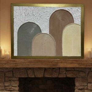 Earth & Arch Minimalist 3D Textured Canvas Art